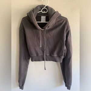 Kith XS gray Cropped Sweater Sweatshirt